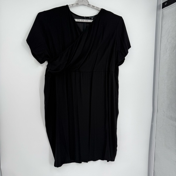 Universal Standard Womens Mary Black Faux Wrap Surplice Sheath Dress Size 2X - Picture 9 of 9